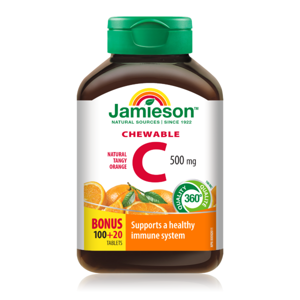 Chewable Vitamin C 500mg - Tangy Orange