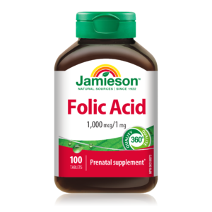 Folic Acid 1,000 mcg/1 mg
