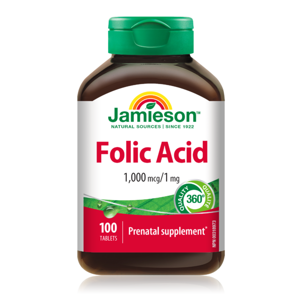 Folic Acid 1,000 mcg/1 mg