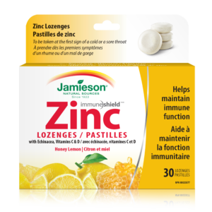 Zinc Lozenges Honey Lemon