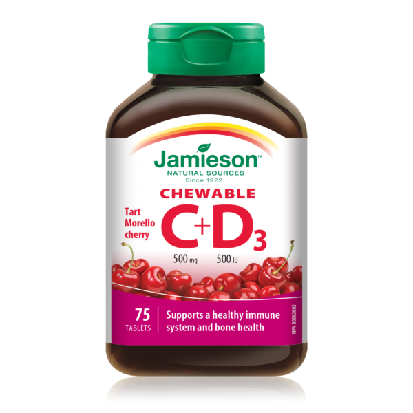 Chewable Vitamin C 500 mg +D 500 IU