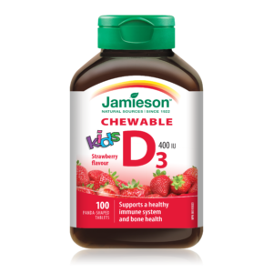 Chewable Vitamin D3 400 IU for Kids-Strawberry
