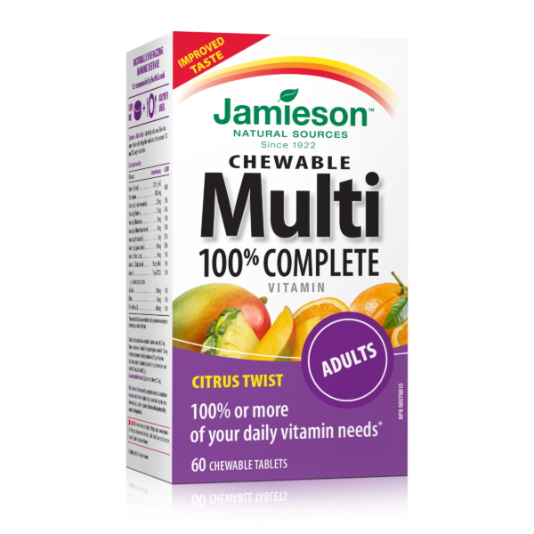 Chewable 100% Complete Multivitamin for Adults