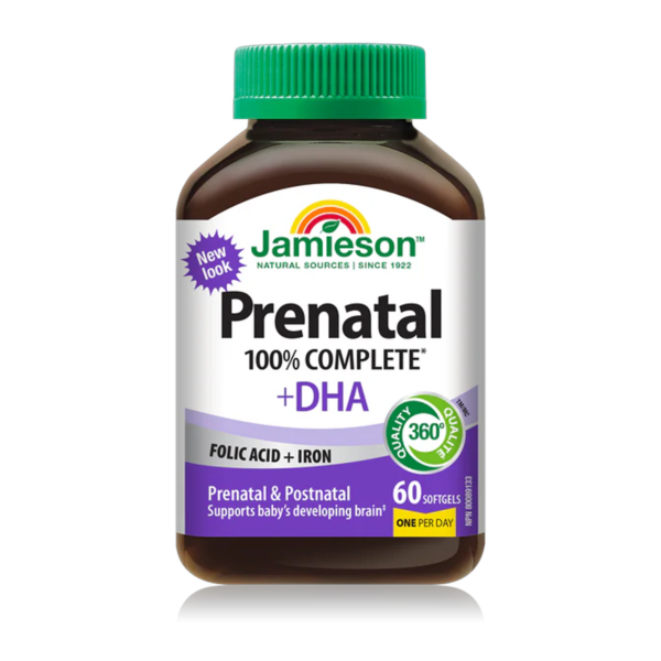 100% Complete Prenatal Multivitamin with DHA